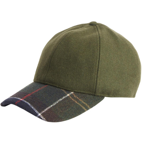 Forest Green Barbour Mens Roker Sports Caps