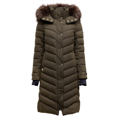 Khaki Holland Cooper Womens Chamonix Coat