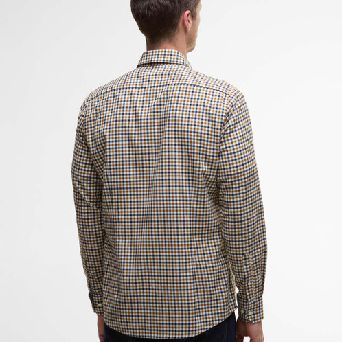 Copper Barbour Mens Finkle Tailored Shirt Back