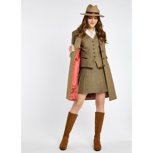 Burren Dubarry Womens Blackthorn Tweed Jacket On Model