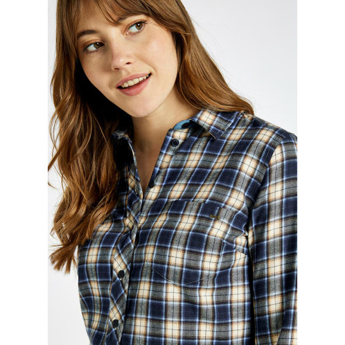 Peacock Blue Dubarry Womens Japonica Shirt Model