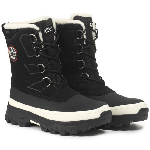 Noir Aigle Mens Snow Aigle Boots