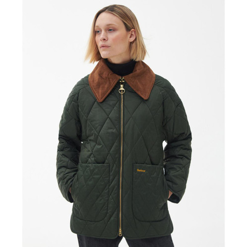 Barbour Womens Woodhall Quilt Jacket Model
