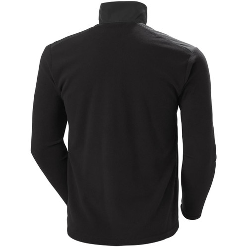 Black Helly Hansen Mens Daybreaker Block Microfleece Jacket Rear