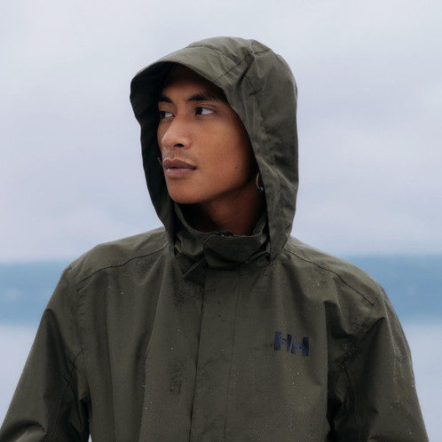 Utility Green Helly Hansen Mens Dubliner Jacket Lifestyle