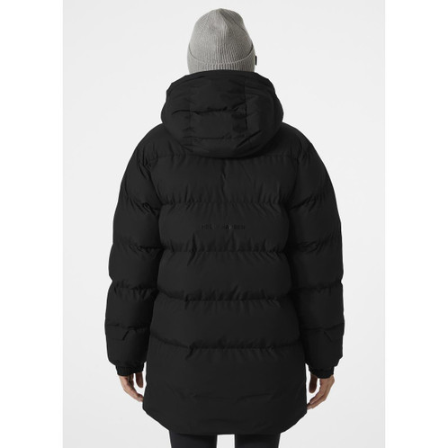 Black Helly Hansen Womens Aurora Parka On Model Rear