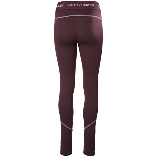 Hickory Helly Hansen Womens Merino Midweight Base Layer Pants Rear