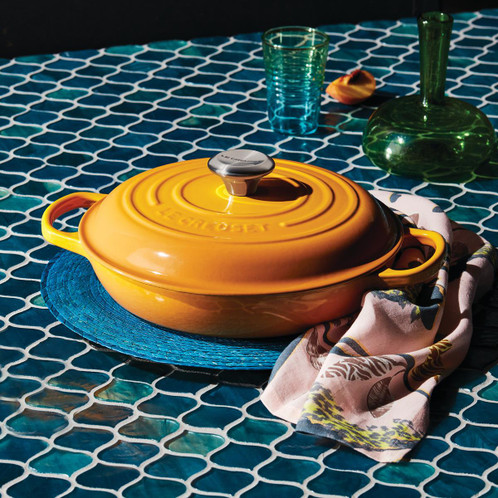 Le Creuset 26cm Cast Iron Shallow Casserole Dish Nectar