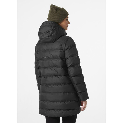Black Helly Hansen Womens Active Puffy Parka On Model