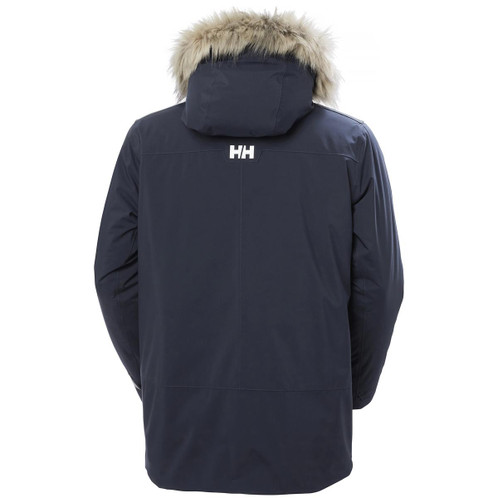 Navy Helly Hansen Mens Reine Parka Rear