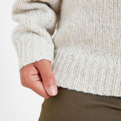 Schoffel Womens Aviemore Alpaca 1/4 Zip Model Detail