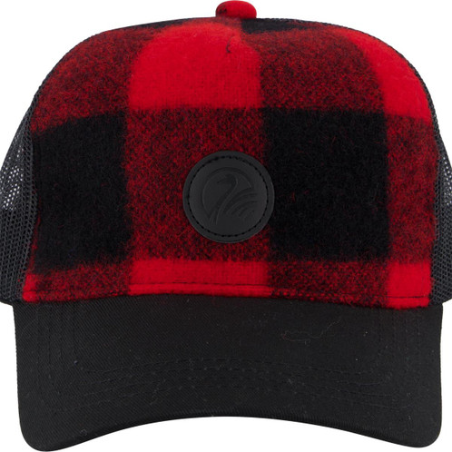 Black/Red Swanndri Swanni Trucker Cap Front