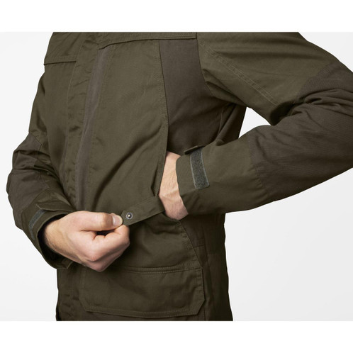 Pine Green/Dark Brown Seeland Mens Key-Point Elements Jacket Pocket Detail