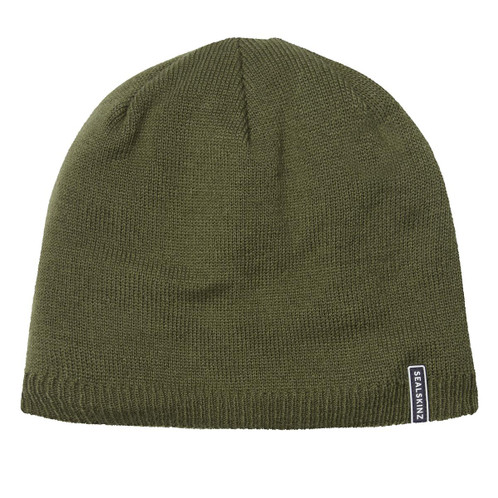Olive Sealskinz Cley Waterproof Cold Weather Beanie