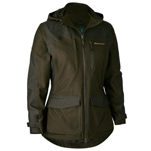 Olive Night Melange Deerhunter Womens Chasse Jacket