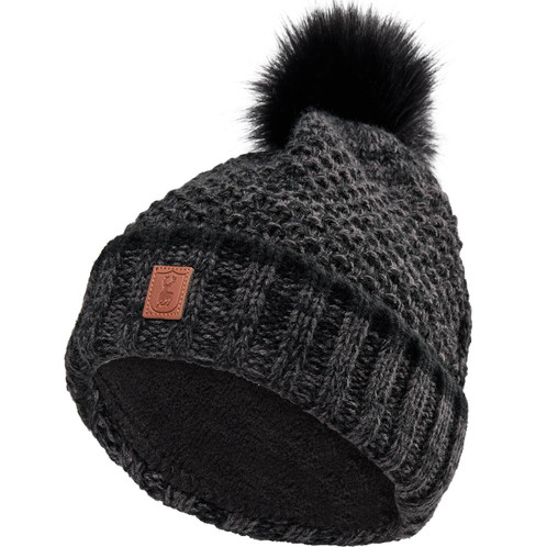 Black Deerhunter Womens Knitted Hat