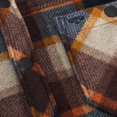 Hoggs Of Fife Brucefield Fleece Shacket Pocket