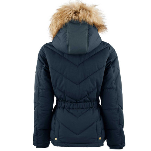 Navy Fairfax & Favor Womens Charlotte Padded Jacket Rear