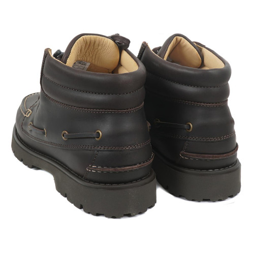Marron/Fonce Aigle Mens Tarmac Mid II Boat Shoes Rear