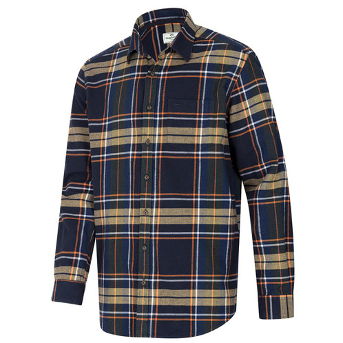 Hoggs Of Fife Mens Coll Cotton Twill Check Shirt