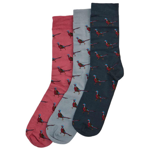 Earth Pink Barbour Mens Pheasant Sock Gift Box Unboxed