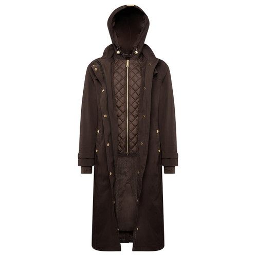 Chocolate Holland Cooper Womens Folgate Rain Coat Interior