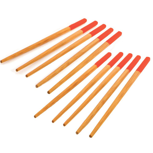 School of Wok Set of 5 Pairs Bamboo Chopsticks