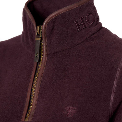 Mulberry Holland Cooper Womens Country Fleece Half Zip Detail