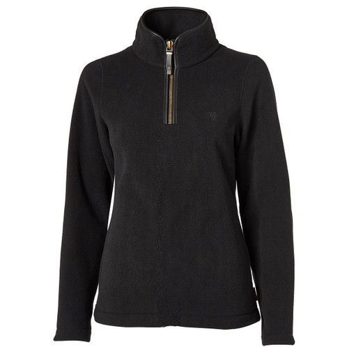 Black Holland Cooper Womens Country Fleece Half Zip