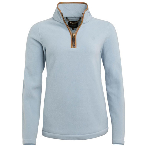 Pale Blue Holland Cooper Womens Country Fleece Half Zip