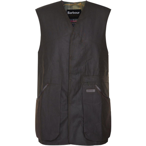 Olive Barbour Mens Alwinton Wax Gilet