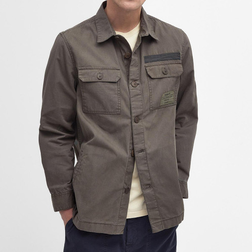 Tarmac Barbour Mens Bidlam Overshirt On Model Detail