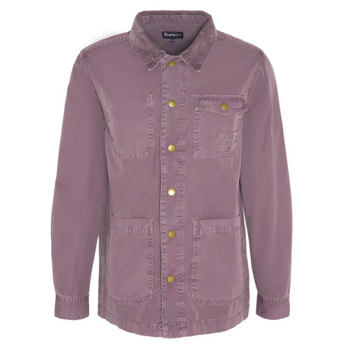 Purple Barbour Mens Grindle Overshirt