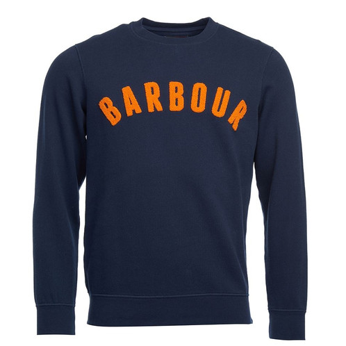 Navy Barbour Mens Prep Logo Sweatshirt