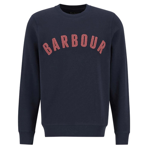 Navy/Pink Barbour Mens Prep Logo Sweatshirt