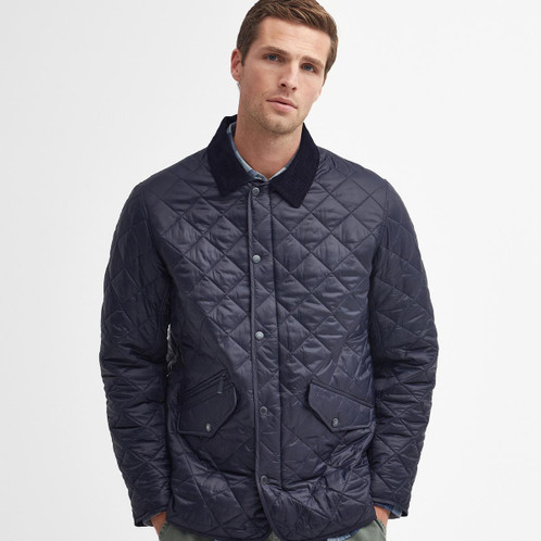 Navy Barbour Mens Modern Chelsea Quilt Jacket