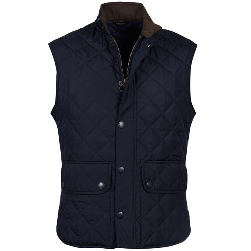 Navy Barbour Mens New Lowerdale Gilet