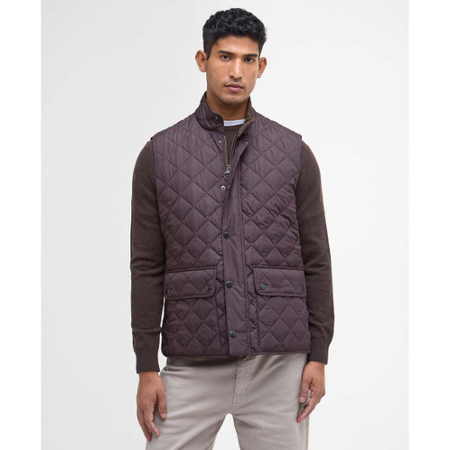 Black Oak Barbour Mens New Lowerdale Gilet Front