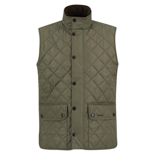 Dusty Olive Barbour Mens New Lowerdale Gilet