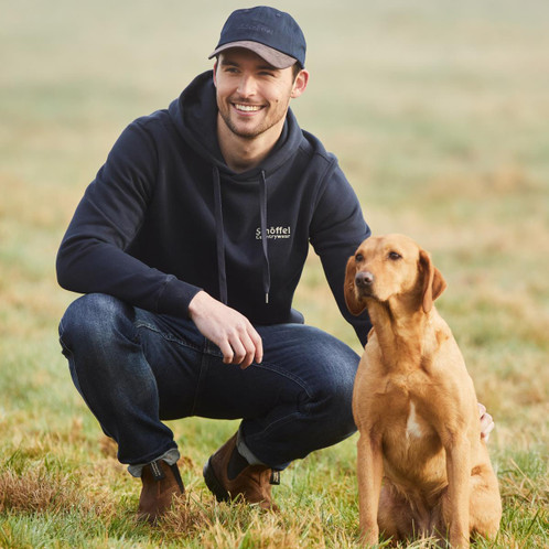 Navy Schoffel Mens Pentire Heritage Hoodie Lifestyle