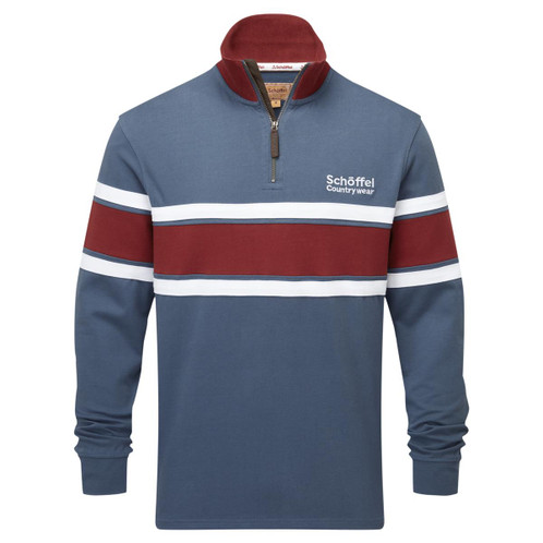 Oxford Navy Schoffel Mens Exmouth Heritage 1/4 Zip