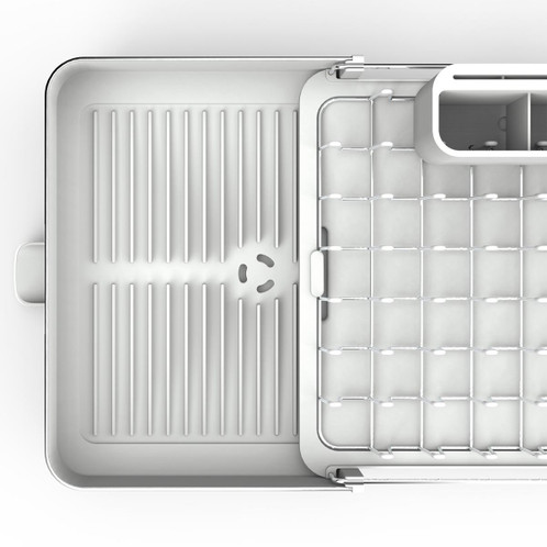 Joseph Joseph Extend Steel Light Stone Expandable Dish Rack extra