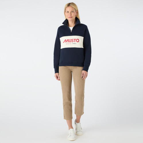 Musto Womens Classic Musto Half Zip Sweat Navy
