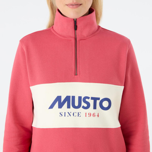  Musto Womens Classic Musto Half Zip Sweat Raspberry