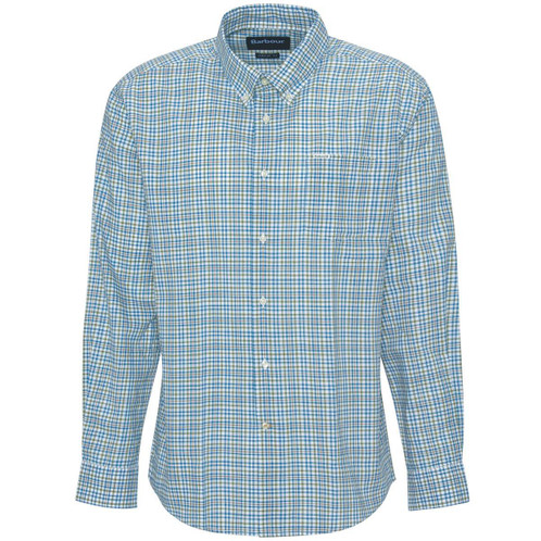 Brook Blue Barbour Mens Durand Regular Fit Shirt
