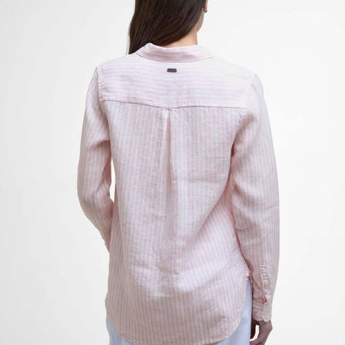 Pink Punch Barbour Womens Marine Shirt Back