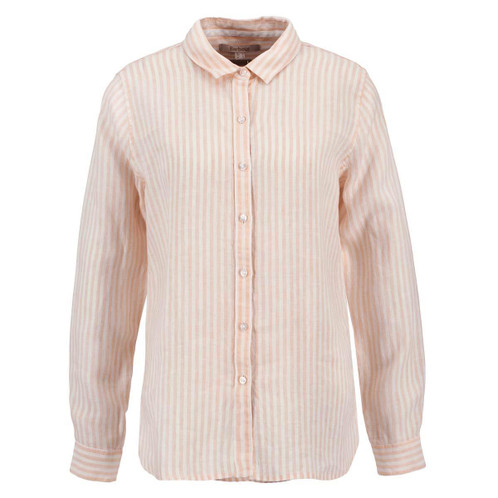 Pink Stripe Barbour Womens Marine Shirt