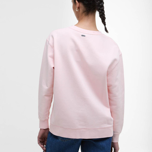 Pink Blush Barbour Womens Northumberland Sweatshirt Back
