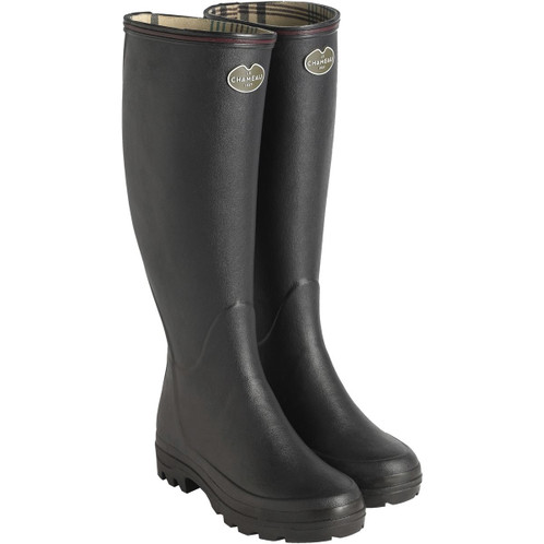 Noir Le Chameau Giverny Womens Wellingtons