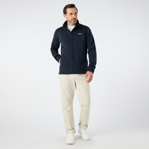 Navy Musto Mens Knitted Fleece